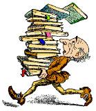 elf carrying books